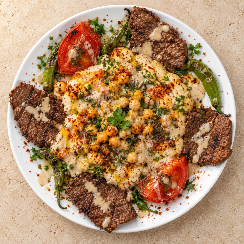 Antrikotlu Humus